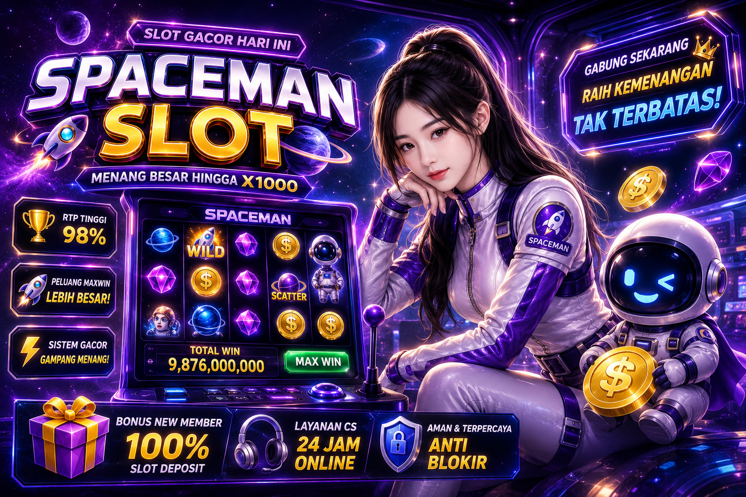 Situs Spaceman dengan Tampilan yang Ramah Pengguna